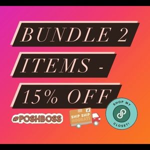 Bundle 2 items - get 15% off! Make me an offer 😊